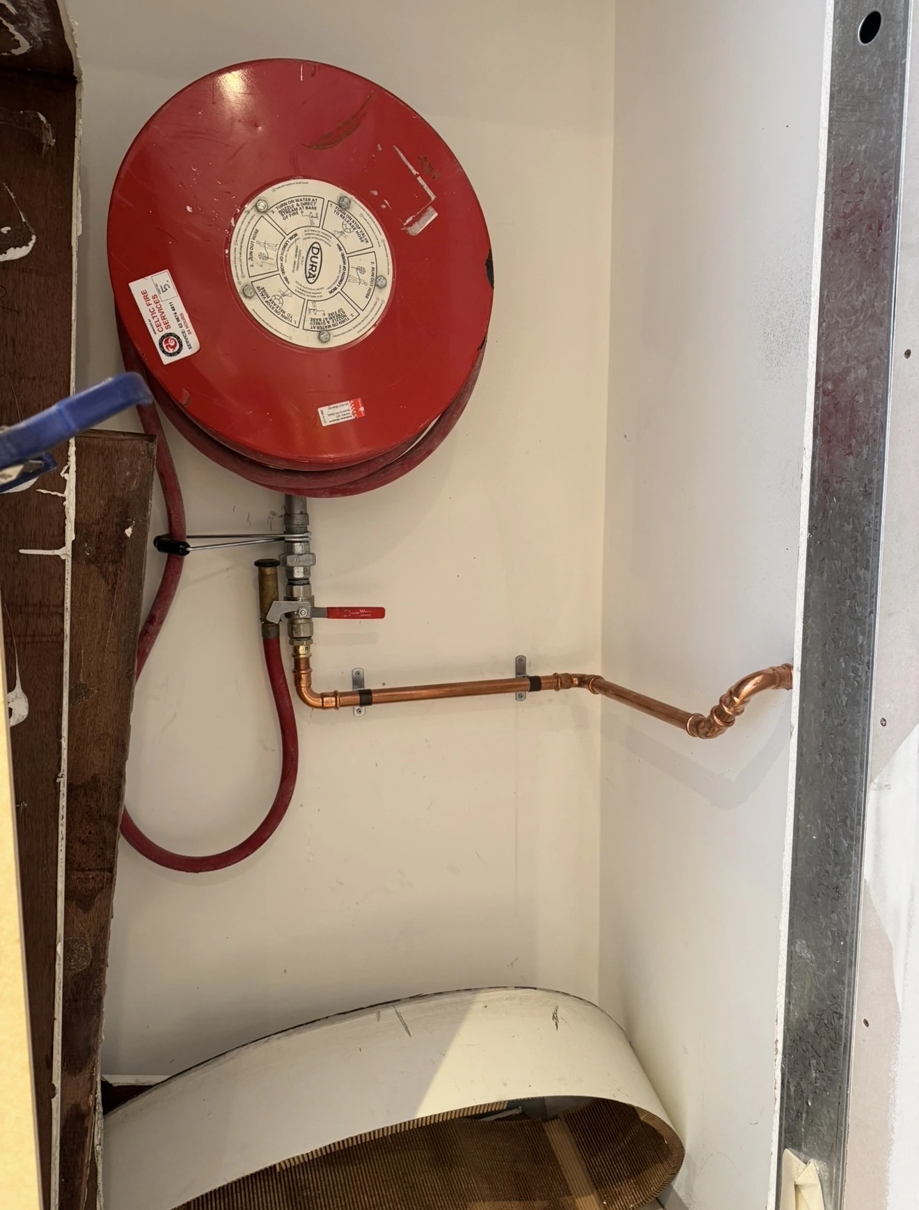New roll groove fire hydrant service