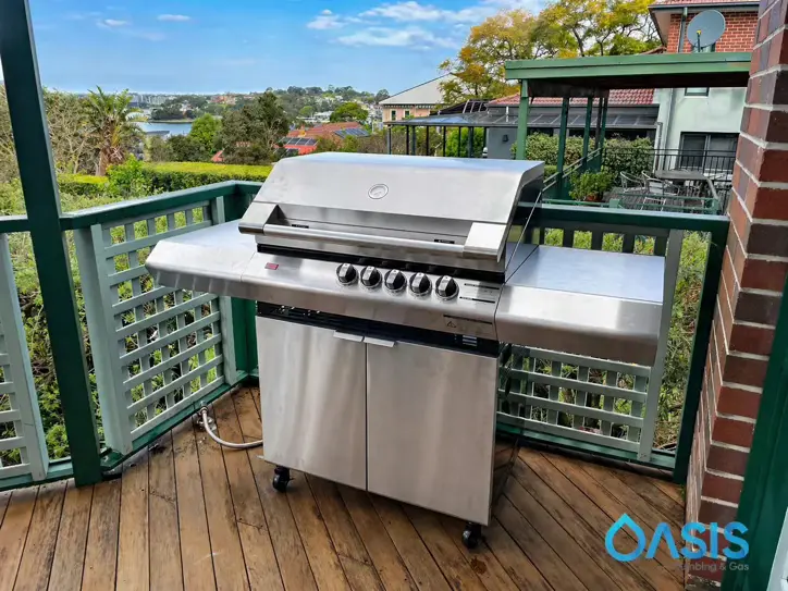 Gas barbecue installation