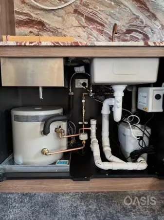 Commercial under sink pump out system